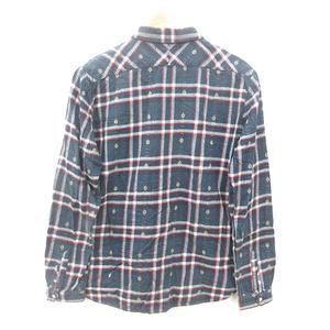 アールニューボールド R.NEWBOLD ネルシャツ チェック 長袖 M 紺 ネイビー /MN メンズ