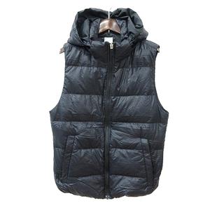 ナイキ NIKE ダウンベスト 総裏地 ロゴプリント フード L 黒 ブラック /MN レディース