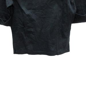 ラルフローレン RALPH LAUREN RALPH カットソー スラッシュドネック ロールアップ 三分袖 半袖 M 黒 ブラック /AU レディース