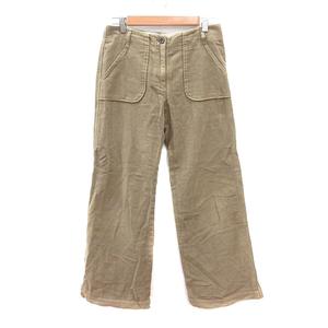 ヒューマンウーマン HUMAN WOMAN ワイドパンツ 2 M ベージュ /MN レディース