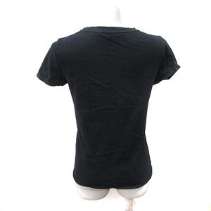 ラブレス LOVELESS Tシャツ カットソー 半袖 刺繍 36 S 黒 ブラック /YI レディース