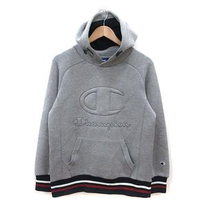 チャンピオン CHAMPION パーカー スウェット 長袖 M グレー 紺 ネイビー 赤 レッド 白 ホワイト /MS メンズ