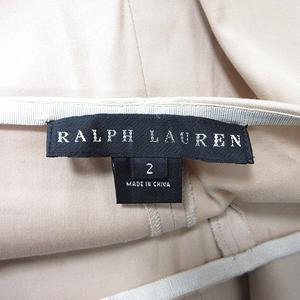 ラルフローレン RALPH LAUREN テーパードパンツ 2 M ベージュ /YI レディース