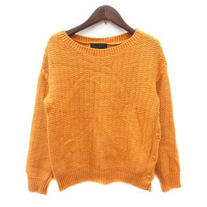 アンタイトル UNTITLED ニット セーター 長袖 2 M オレンジ /MN レディース
