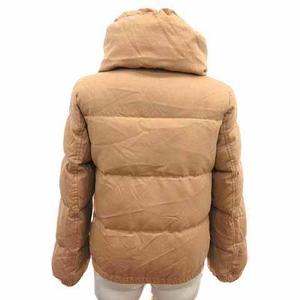 B&Y ユナイテッドアローズ BEAUTY&YOUTH ビューティー&ユース ダウンジャケット ジップアップ 総裏地 ウール M ベージュ /YK レディース