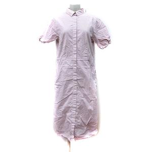 プラステ PLST シャツワンピース ロング 半袖 2 M ピンク /YI レディース