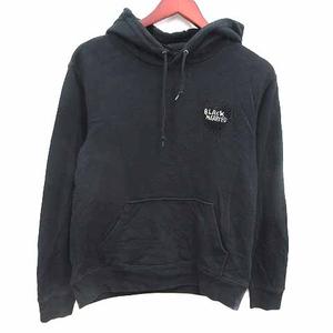 ビームスティ BEAMS T パーカー プルオーバー プリント 長袖 S 黒 ブラック /YK レディース