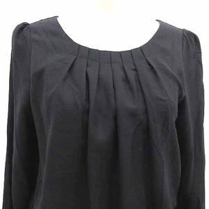 ケティ KETTY ワンピース ミニ ドッキング 長袖 ウール M 黒 ブラック /YK ●RY レディース