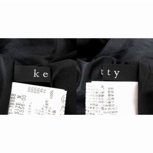 ケティ KETTY ワンピース ミニ ドッキング 長袖 ウール M 黒 ブラック /YK ●RY レディース