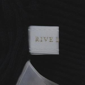 リヴドロワ RIVE DROITE ニットワンピース ロング リブ 長袖 02 紺 ネイビー /MS レディース