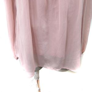 ケティ KETTY シフォンブラウス シアー 長袖 1 S ピンク /YI レディース