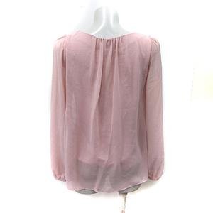 ケティ KETTY シフォンブラウス シアー 長袖 1 S ピンク /YI レディース