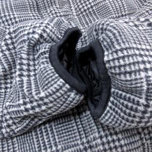 ユニクロ UNIQLO ダウンジャケット スタンドカラー 総裏地 ギンガムチェック S グレー /AU メンズ