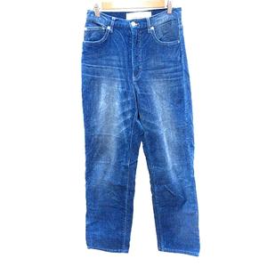 イエナ IENA L'ATELIER DENIME D'IENA デニムパンツ ジーンズ ベルベット 36 S 青 ブルー /AU レディース
