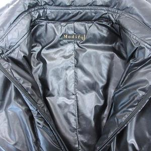 モディファイ Modify ダウンジャケット ステンカラー 総裏地 38 M 黒 ブラック /AU レディース