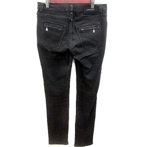 ラブレス LOVELESS パンツ デニム ジーンズ ストレート ロング 36 黒 ブラック /RT レディース