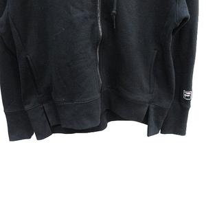 フィラ FILA パーカー ジップアップ 切替 すうキルティング 長袖 M 黒 ブラック /AU レディース