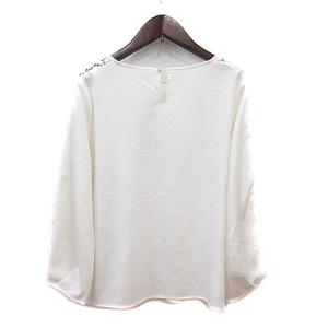 ケティ KETTY ブラウス レース 長袖 切替 2 M 白 ホワイト /MN レディース