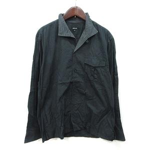 コムサイズム COMME CA ISM シャツ 長袖 M 黒 ブラック /YI メンズ