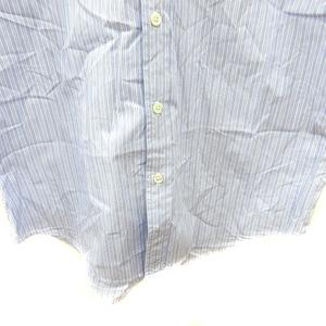 ポールスミス PAUL SMITH シャツ ボタンダウン ストライプ 半袖 L 水色 ライトブルー /MN メンズ