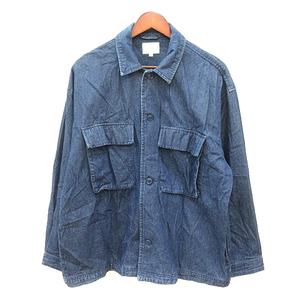 ビーノ Beno Lounge Wear デニムジャケット Gジャン ジージャン L 紺 ネイビー /MN メンズ