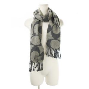 コーチ COACH マフラー ストール シグネチャー 総柄 グレー /CK1