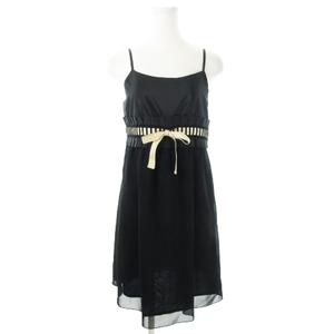 レイビームス Ray Beams ワンピース キャミ ミニ リボン 黒 ブラック Ao10 レディース 198 ベクトルパーク