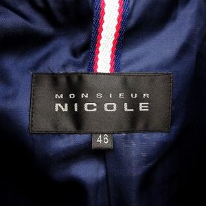 ムッシュニコル 紺ピーコート ウール100% 美品 MONSIEUR NICOLE 【ムッシュニコル】レイヤードライナー付