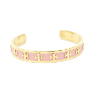 トリーバーチ TORY BURCH ブレスレット バングル ロゴ バイカラー 