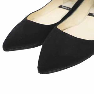 【kiranik06】BALDAN バルダン　ポインテッドトゥ　フラット バルダン baldan シューズ フラット ポインテッドトゥ スエード 38 黒