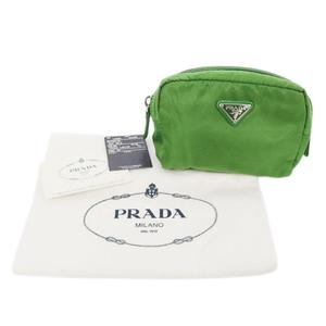 PRADA プラダ 化粧ポーチ ナイロン グリーン系 MV340 PRADA プラダ 化粧ポーチ ナイロン グリーン系 MV340 - メルカリ