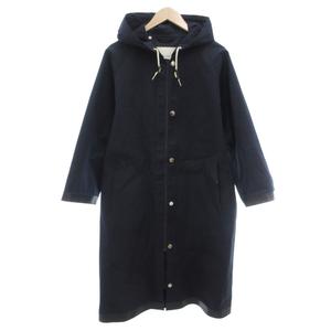 マッキントッシュ MACKINTOSH ゴム引きコート 6 M ジップアップ フード ロング丈 紺 ダークネイビー /AE ■GY62 メンズ