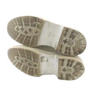 エムエムシックス メゾンマルジェラ MM6 Maison Margiela 厚底ローファー シューズ レザー 38 グレー /SR ■GY62 レディース