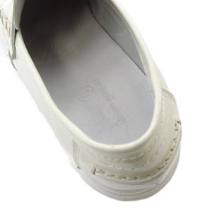 エムエムシックス メゾンマルジェラ MM6 Maison Margiela 厚底ローファー シューズ レザー 38 グレー /SR ■GY62 レディース