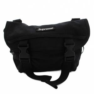 シュプリーム SUPREME 25SS Mini Messenger Bag ミニ メッセンジャー バッグショルダー 斜め掛け ロゴ 刺繍 コーデュラ ナイロン 黒 ブラック /FF ■GY62 