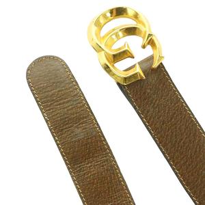 グッチ GUCCI GGマーモントゴールドバックルベルト ロゴ レザー 茶 ブラウン ゴールドカラー /SS ■OS ■OH ■GY62 メンズ