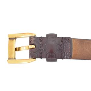 グッチ GUCCI GG柄 ベルト ハトメ 茶 ブラウン 269813 ■GY62 メンズ レディース