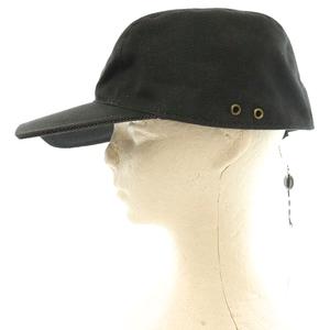 未使用品 グッチ GUCCI タグ付き ワークキャップ 帽子 L 黒 ブラック /SS ■OS ■OH ■GY62 メンズ