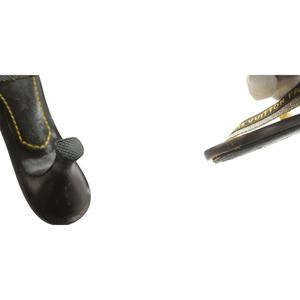 ルイヴィトン LOUIS VUITTON サンダル ロゴストラップ キトゥンヒール 35.5 茶 ブラウン ベージュ /SS ■OS ■GY62 レディース