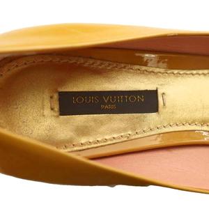 ルイヴィトン LOUIS VUITTON パドロックチャーム ピンヒール パンプス エナメル 37 キャメル /SS ■OS ■GY62 レディース
