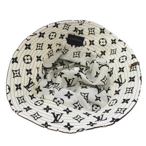 ルイヴィトン LOUIS VUITTON 2020ホリデイセレクション ボブ モノグラム バケットハット S 黒 ブラック 白 ホワイト M76724 /TK ■OH ■GY62 メンズ