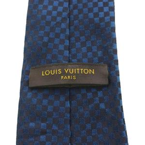 ルイヴィトン LOUIS VUITTON クラヴァット マイクロダミエ ワイドタイ ネクタイ シルク 絹 紺 ネイビー /AN ■OH ■GY62 メンズ