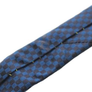 ルイヴィトン LOUIS VUITTON クラヴァット マイクロダミエ ワイドタイ ネクタイ シルク 絹 紺 ネイビー /AN ■OH ■GY62 メンズ