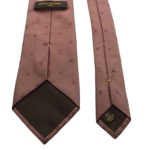 ルイヴィトン LOUIS VUITTON モノグラム ワイドタイ ネクタイ 総柄 シルク 絹 茶 ブラウン /AN ■GY62 ■OH メンズ