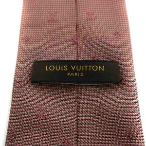 ルイヴィトン LOUIS VUITTON モノグラム ワイドタイ ネクタイ 総柄 シルク 絹 茶 ブラウン /AN ■GY62 ■OH メンズ