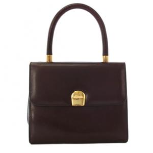 アイグナー AIGNER エティエンヌ アイグナー Etienne Aigner ハンドバッグ レザー 茶 ブラウン /TK ■GY62 レディース