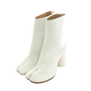 マルタンマルジェラ 22 Martin Margiela 22 足袋ブーツ ショート レザー 35 22.0cm 白 ホワイト /MI ■GY62 レディース