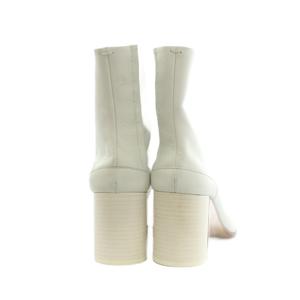 マルタンマルジェラ 22 Martin Margiela 22 足袋ブーツ ショート レザー 35 22.0cm 白 ホワイト /MI ■GY62 レディース