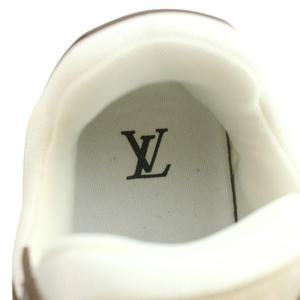 ルイヴィトン LOUIS VUITTON LVトレーナー スニーカー シューズ レザー 7 26.0cm 茶 ブラウン アイボリー /MI ■GY62 メンズ