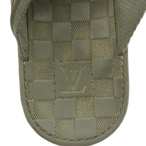 ルイヴィトン LOUIS VUITTON ビーチサンダル トング ダミエ柄 5 24.5cm カーキ /MI ■GY62 メンズ